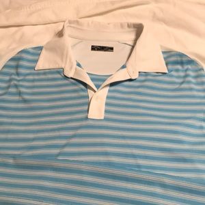 Callaway Golf Shirt 2xl light blue and white.